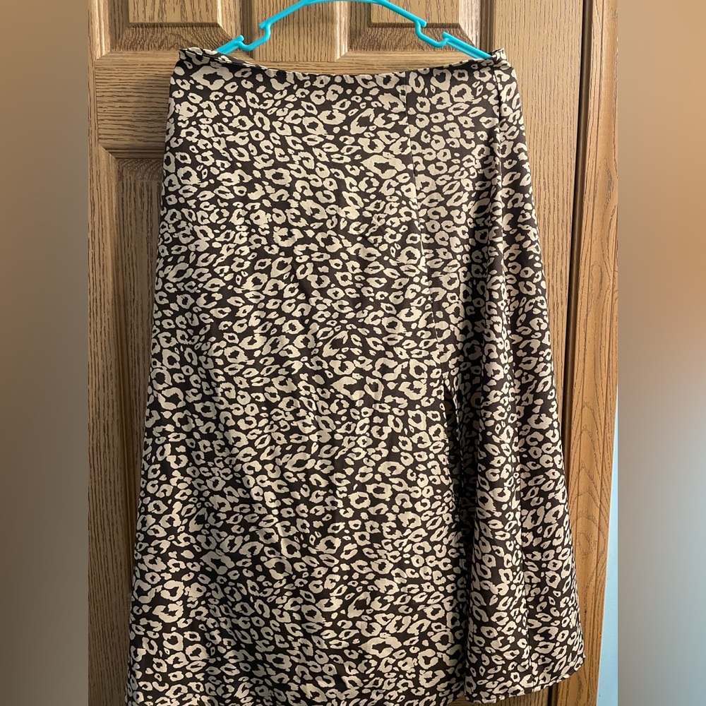 Shein brown patterned skirt size large